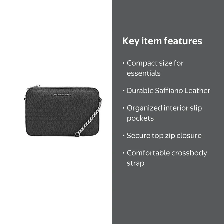 Michael Kors Jet Set Large East West Crossbody Bag, MK Signature