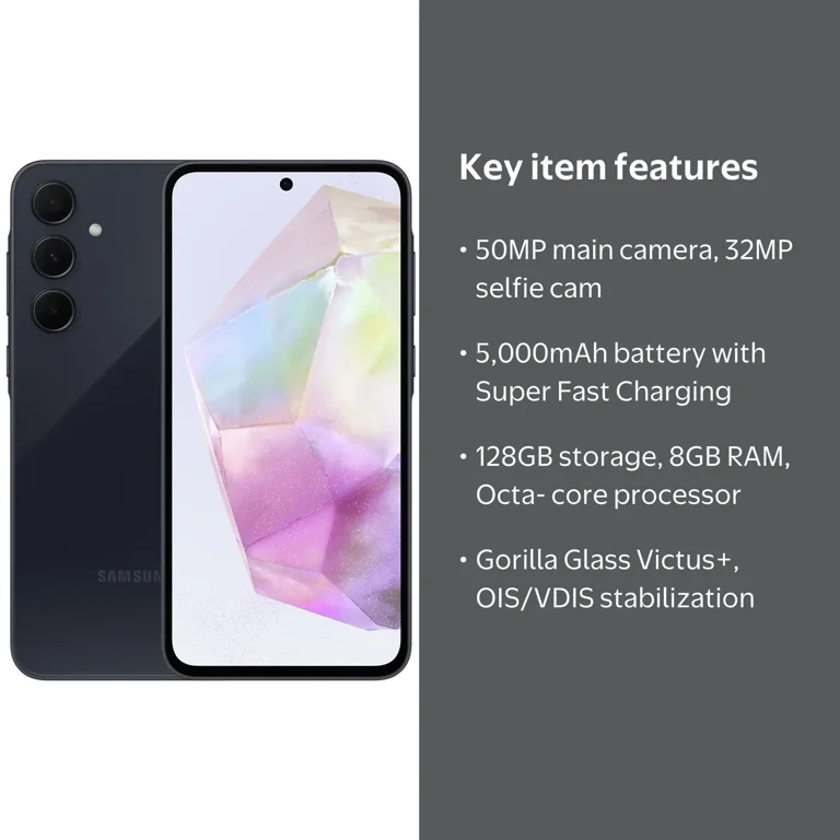Samsung Galaxy A55 5G 128GB Dual-SIM Unlocked Android Smartphone