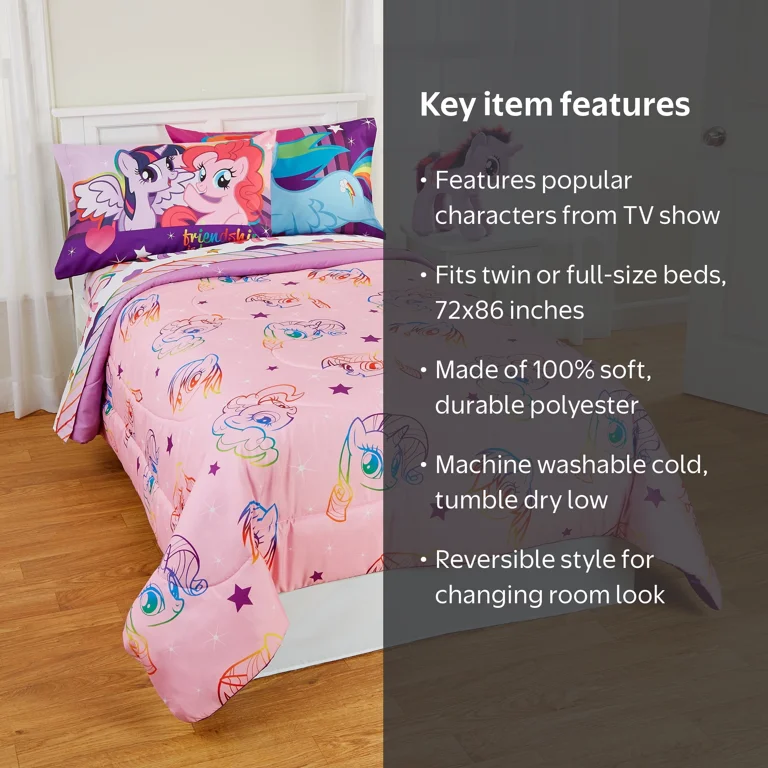 My Little Pony Twin or Full Bedding Comforter, 1 Each - Walmart.com