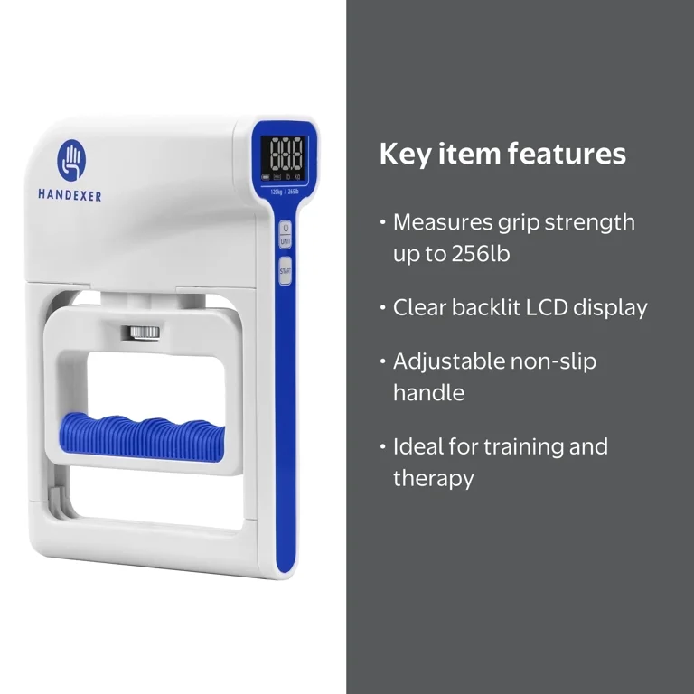 MODEL HAND 検定用 Handexer Grip Strength Tester 265lb 120kg Digital Hand Dynamometer