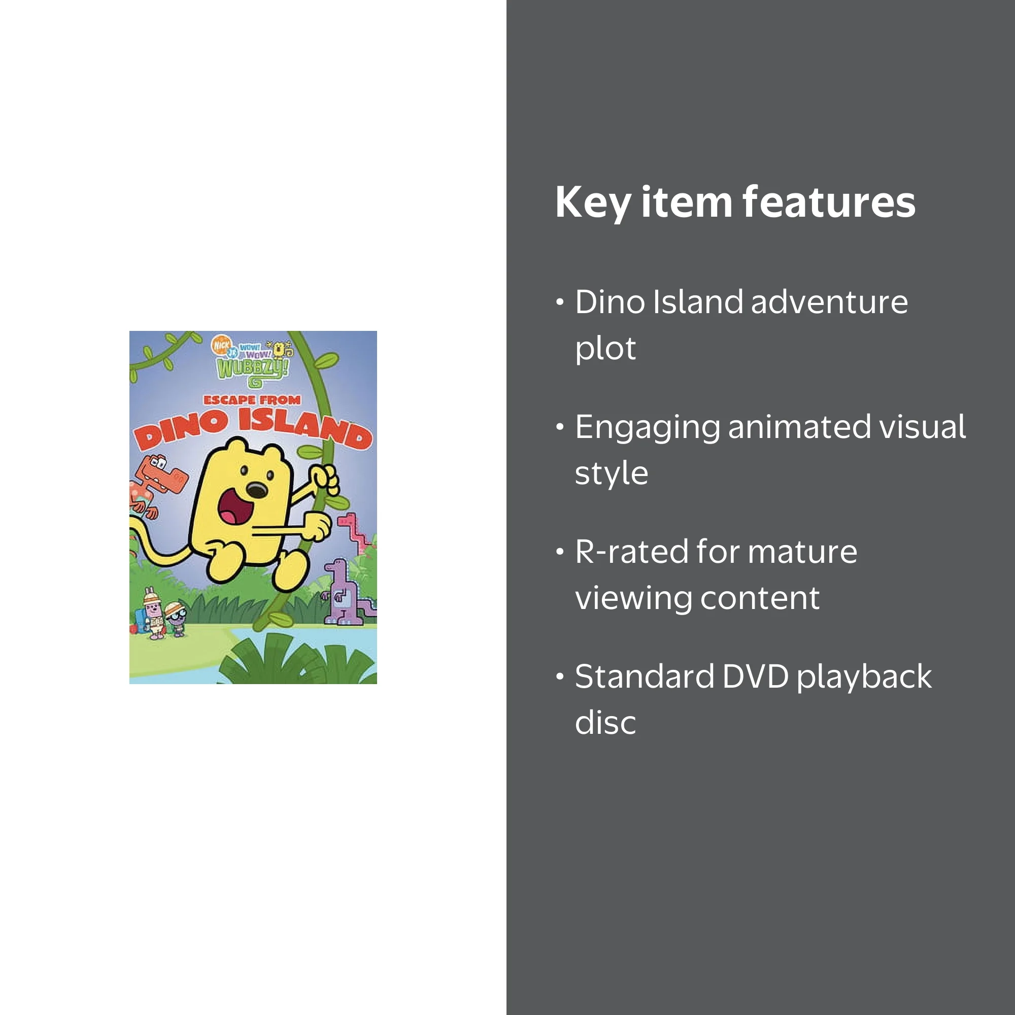 Anchor Bay, Wow Wow Wubbzy: Escape From Dino Island DVD - Walmart.com