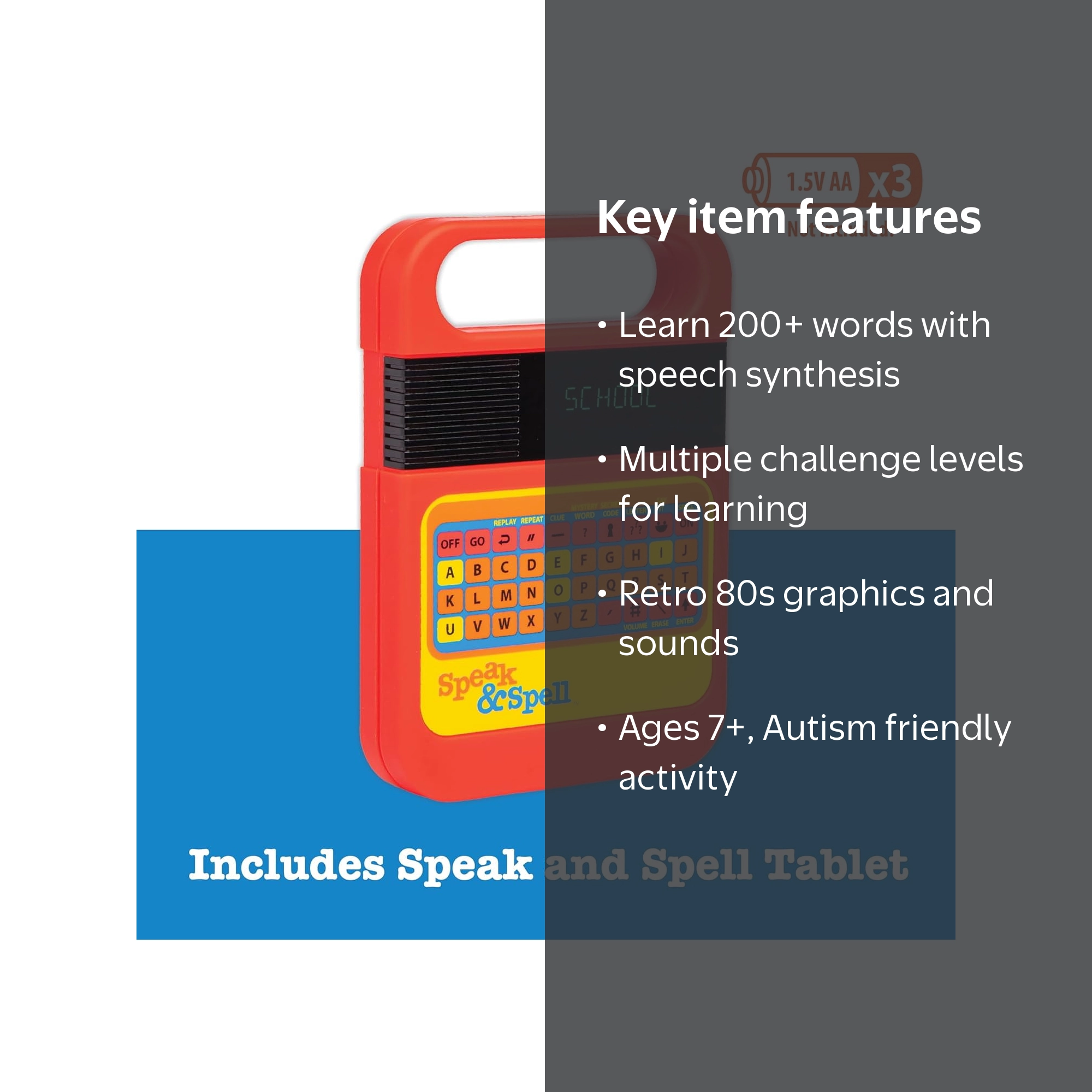 PlayMonster, Speak & Spell Electronic Game, Educational Toy, Ages