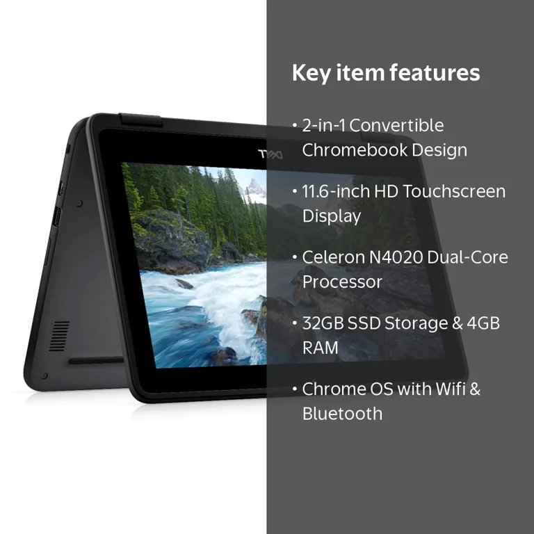 Dell Touchscreen Chromebook 3100 2-in-1 Laptop | 11.6