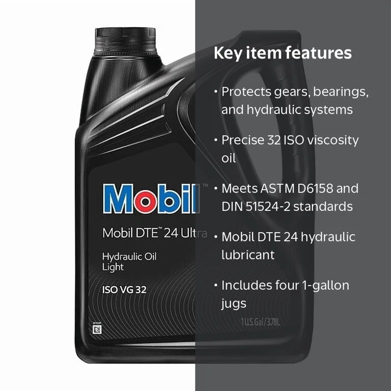 Mobil 1 gal Jug, Hydraulic Oil, 32 ISO Viscosity, Not Specified
