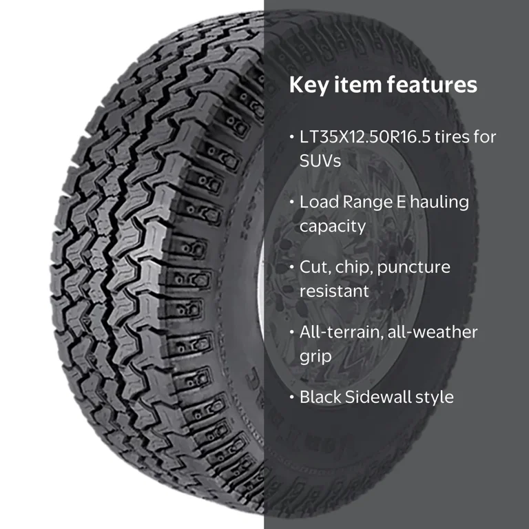 Interco VorTrac LT All Terrain Tire, Size 35X12.50R16.5, Load E 10