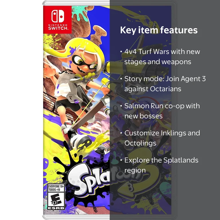 Splatoon 3 Nintendo Switch Games - Physical U.S. Version - Walmart.com
