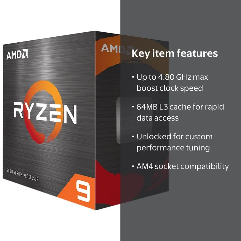 AMD, Desktop Processor, 16 Core, 32 Thread, Up to 4.80 GHz