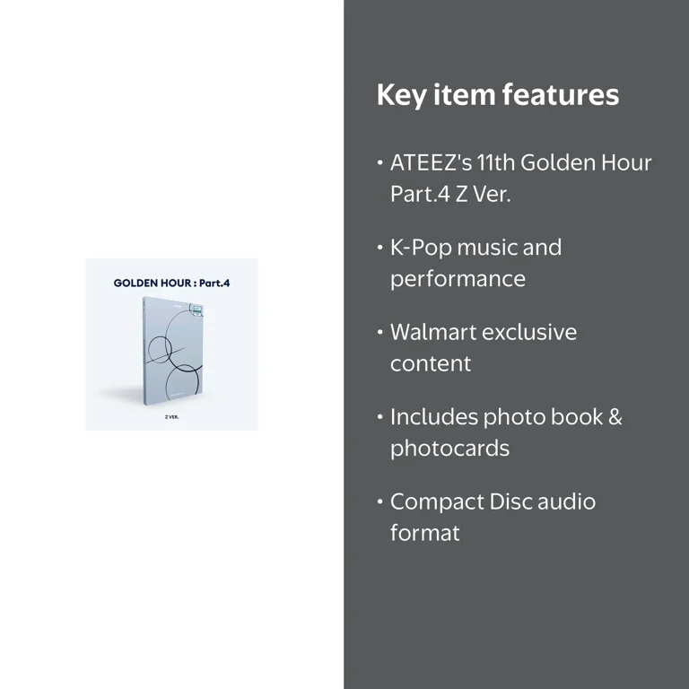 Ateez - GOLDEN HOUR: Part.4 - Z Ver. (Walmart Exclusive) - Music