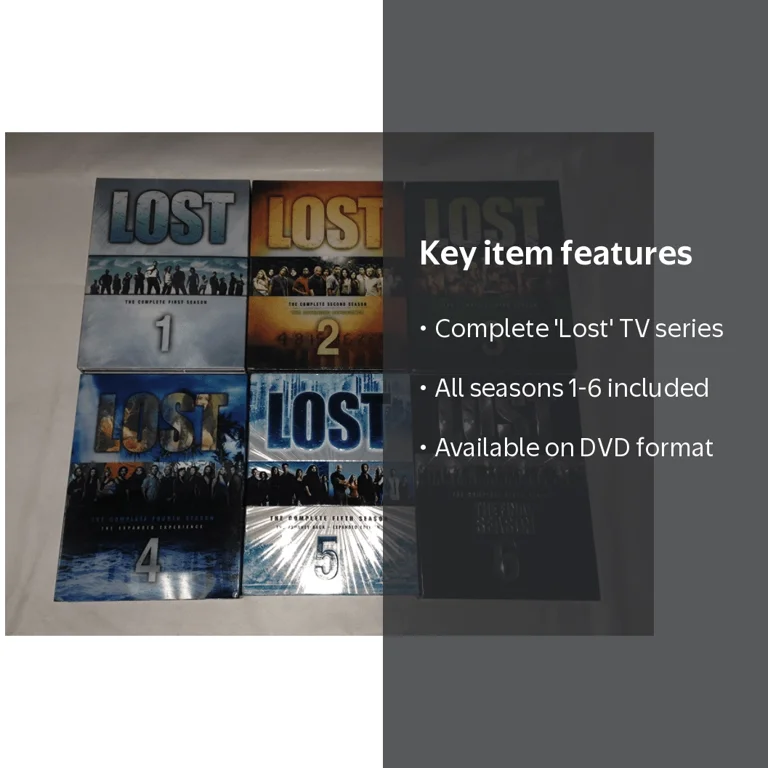 Lost: Full TV Movies, The Complete Seasons 1-6 (DVD) - Walmart.com