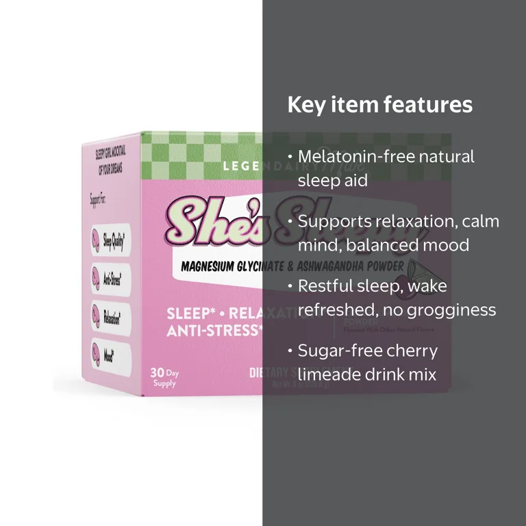 Legendairy Milk She's Sleepy Nightly Sleep Aid Drink Mix Cherry