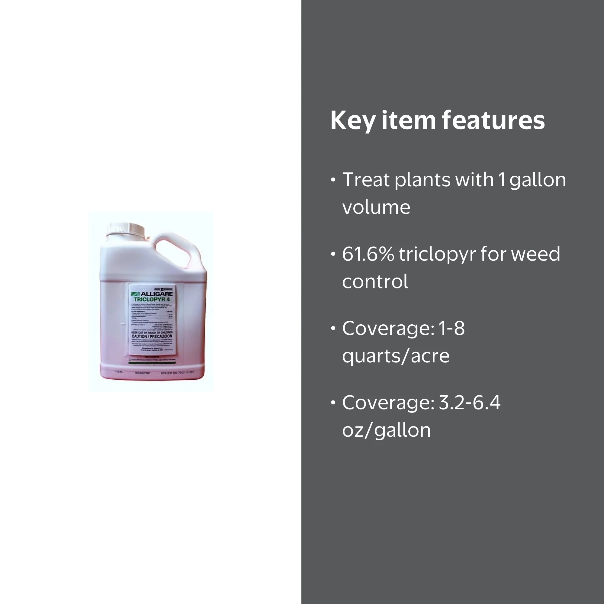 Triclopyr 4E Herbicide - 1 Gallon for Grass Lawn, Trees and Shrub Control -  Walmart.com