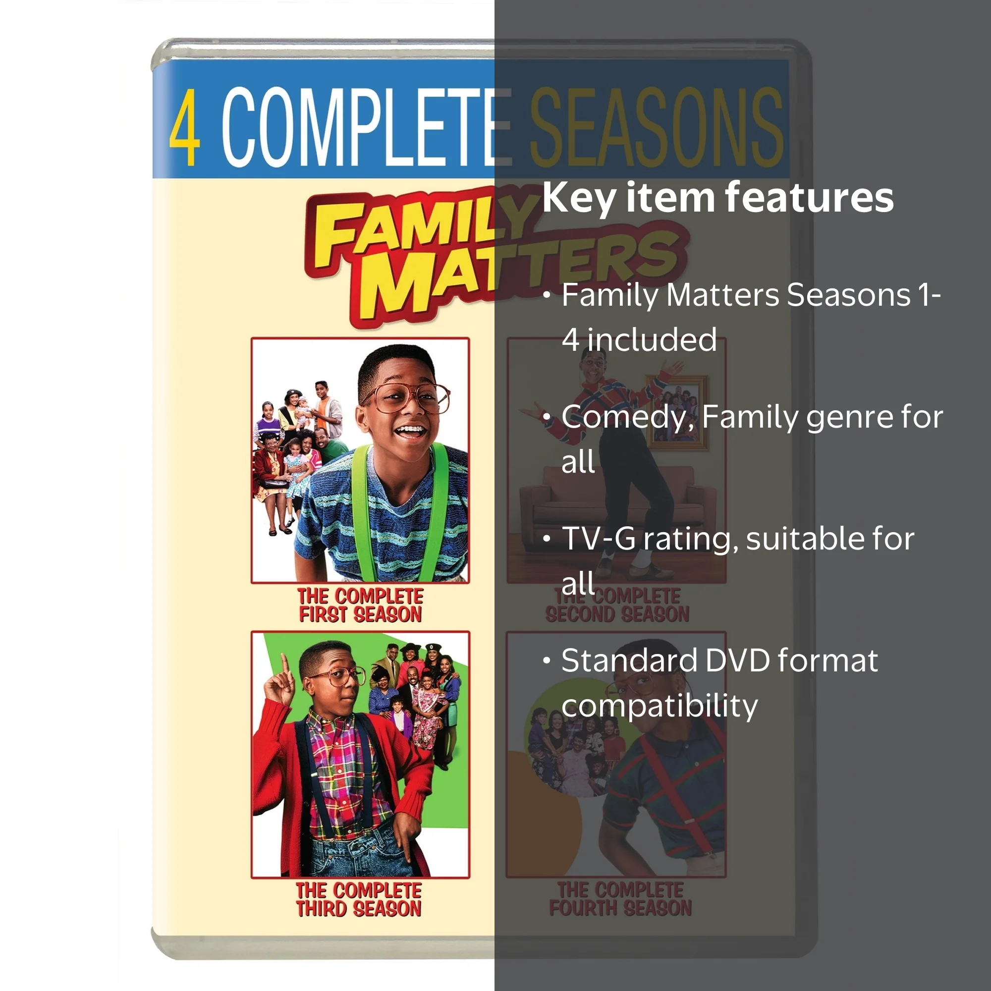 Family Matters: Seasons 1-4 [DVD] - Walmart.com
