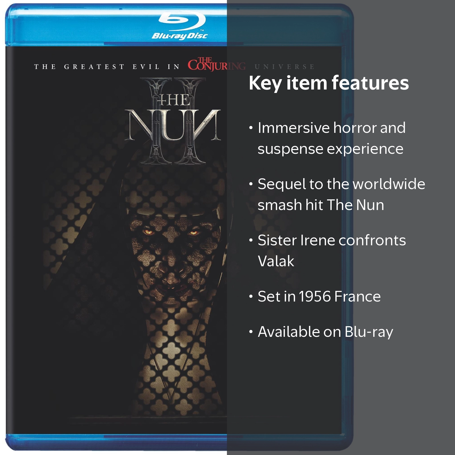 SDS, The Nun II Blu-ray, Horror, Warner Bros, Suspense - Walmart.com