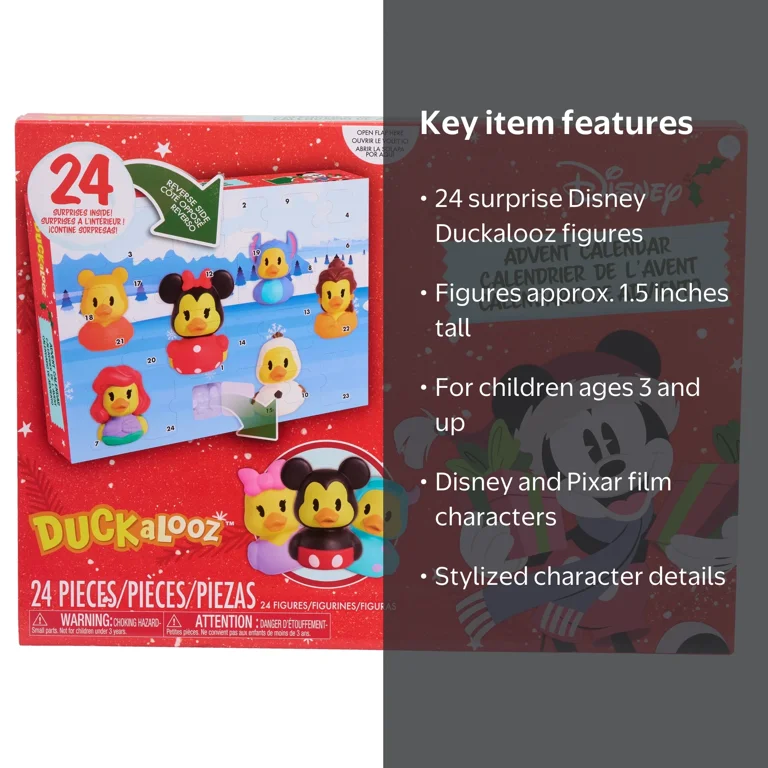 Disney, Advent Calendar, 24 Surprises, Kids Toys for Ages 3 and up