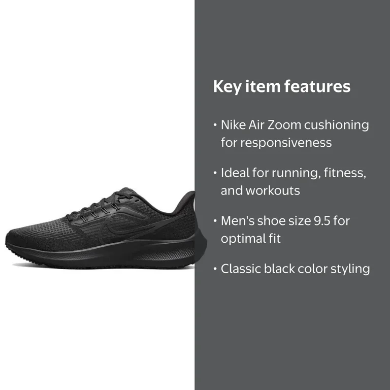 Nike Air Zoom Pegasus 39 DH4071-006 Men's Black Running Sneaker