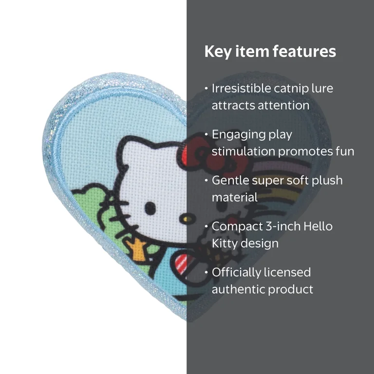 Hello Kitty and Friends Hello Kitty Rainbow Cat Toy - 3-inch Cat