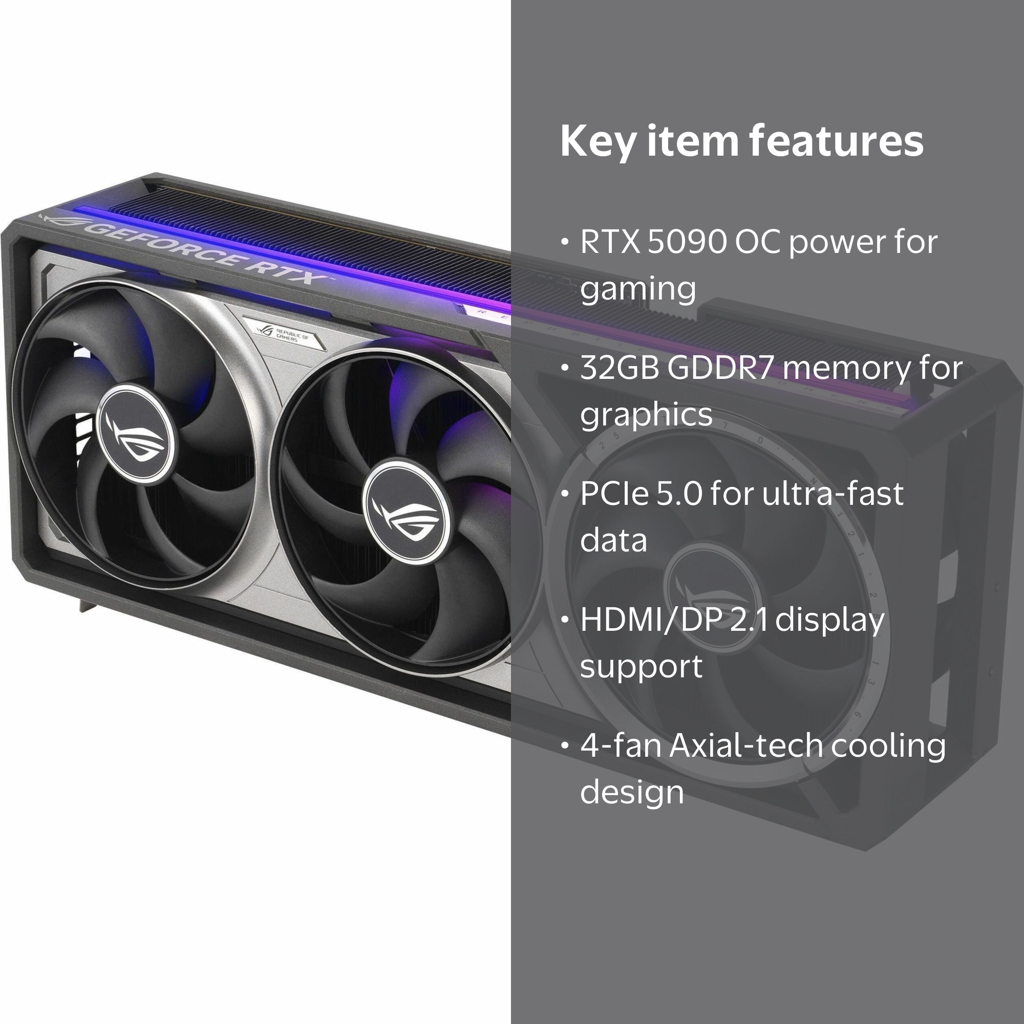 【新品未開封】ASUS ROG RTX5090 OC 32GB ASUS ROG ASTRAL RTX5090 O32G - Walmart.com