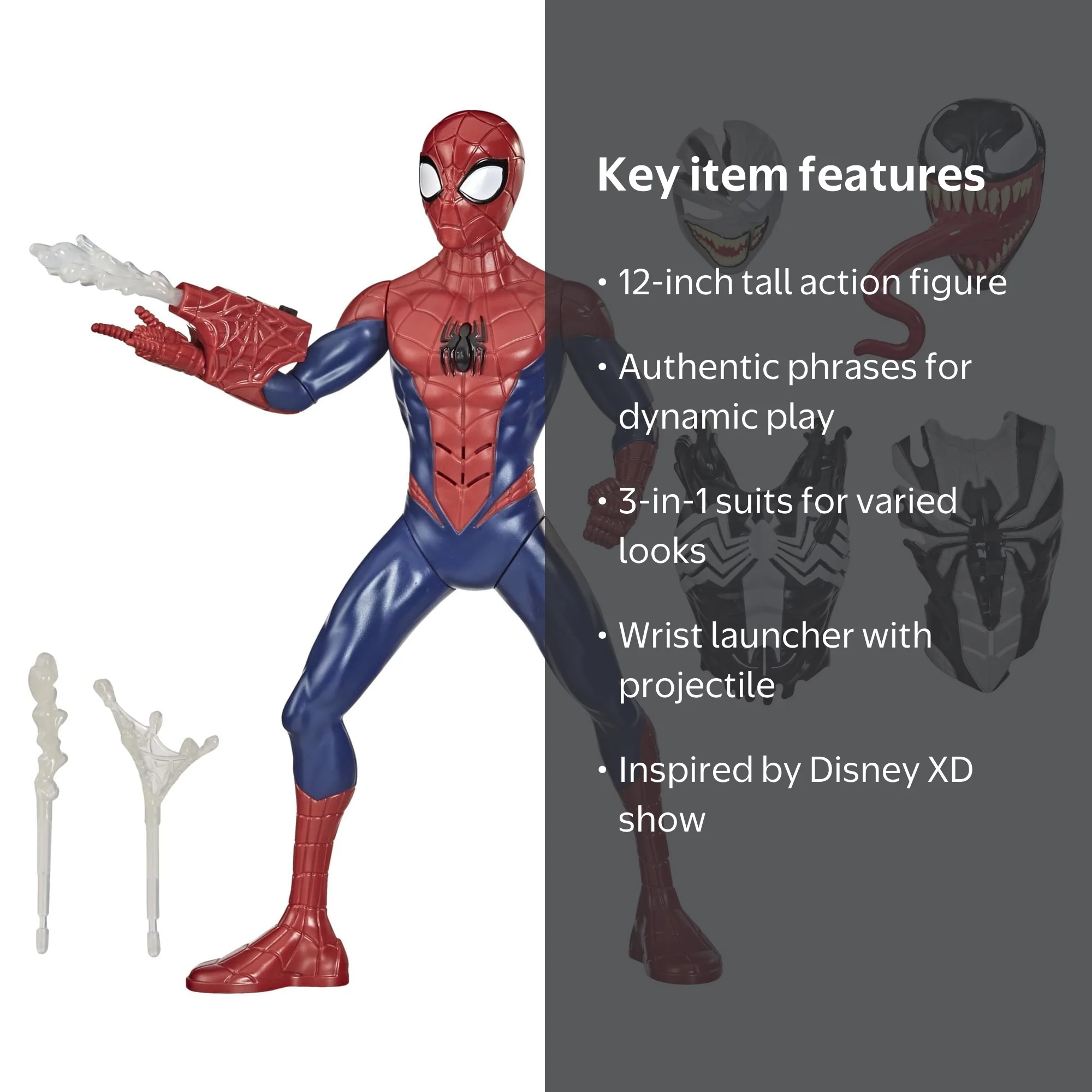 Marvel Spider-man Maximum Venom Talking Action Figure Toy for Kids
