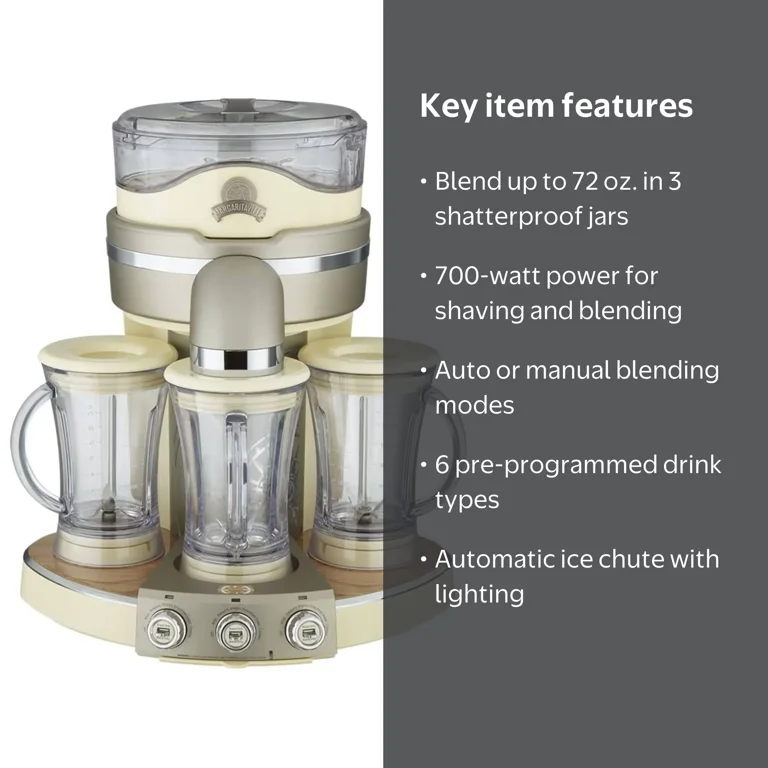 Margaritaville Tahiti Froz.en Concoction Maker, 3 blending jars