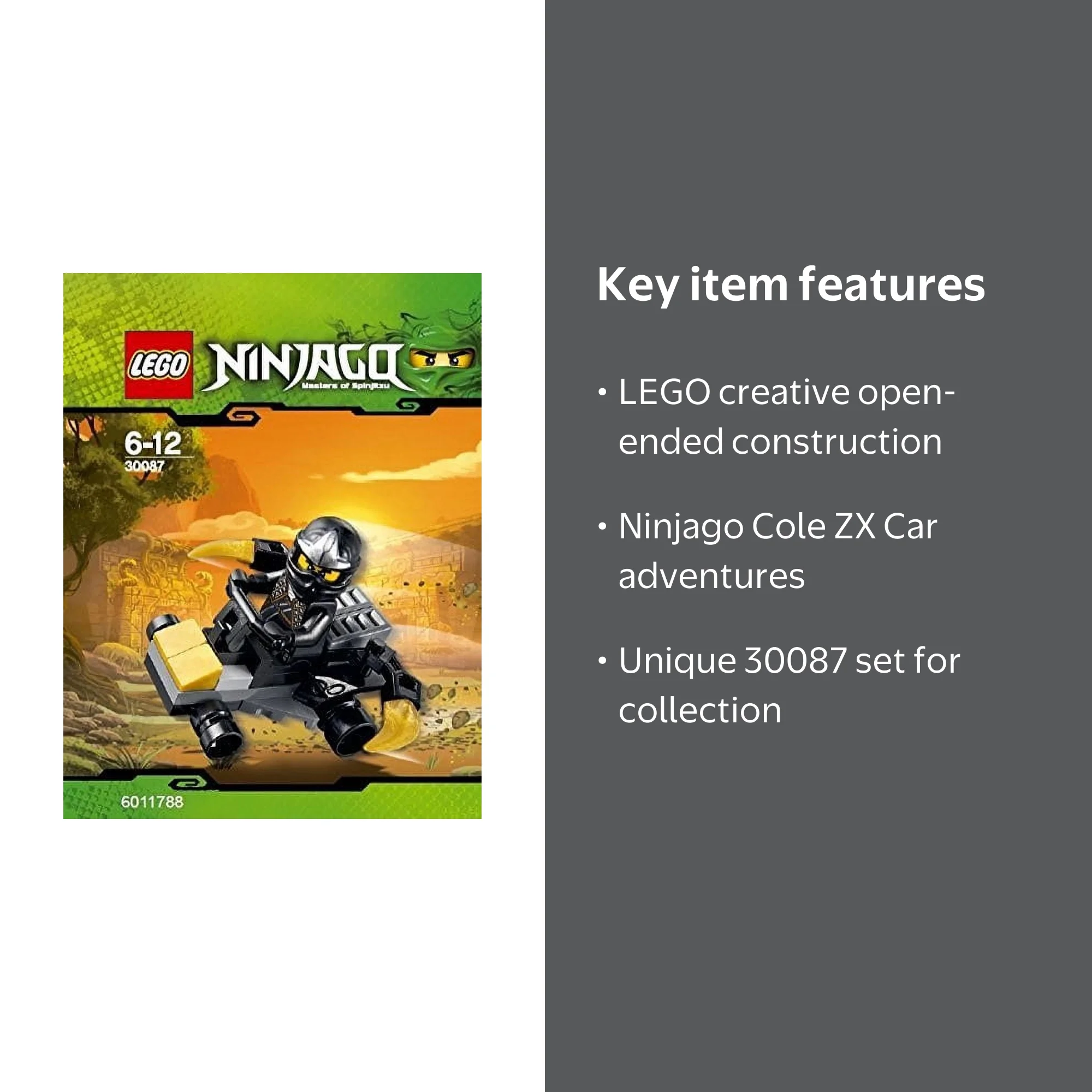 LEGO Ninjago Cole ZX Car 30087 - Walmart.com