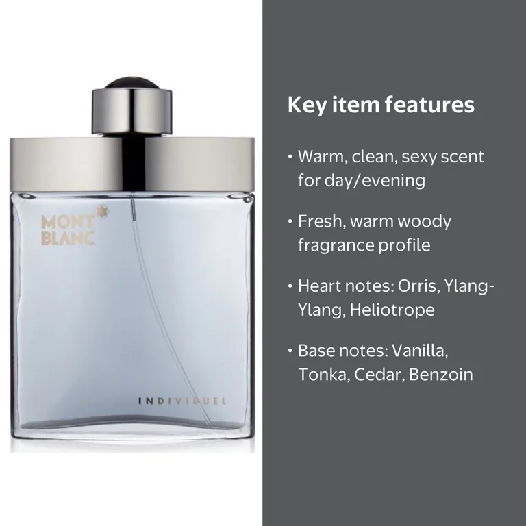 Montblanc Individuel Eau De Toilette Spray for Men, 2.5 Oz