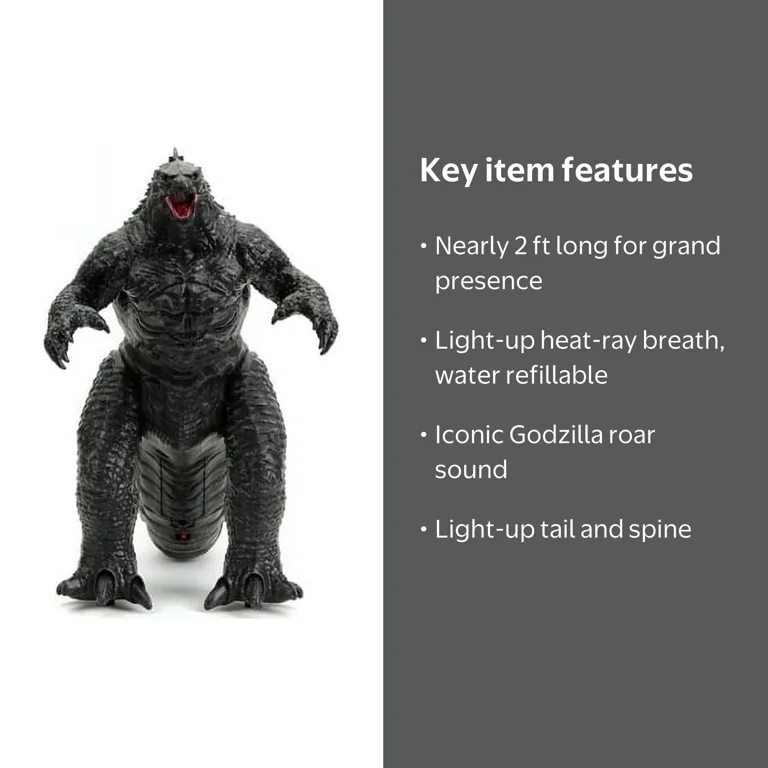 Godzilla x Kong Remote Control Godzilla with Heat Ray Breath