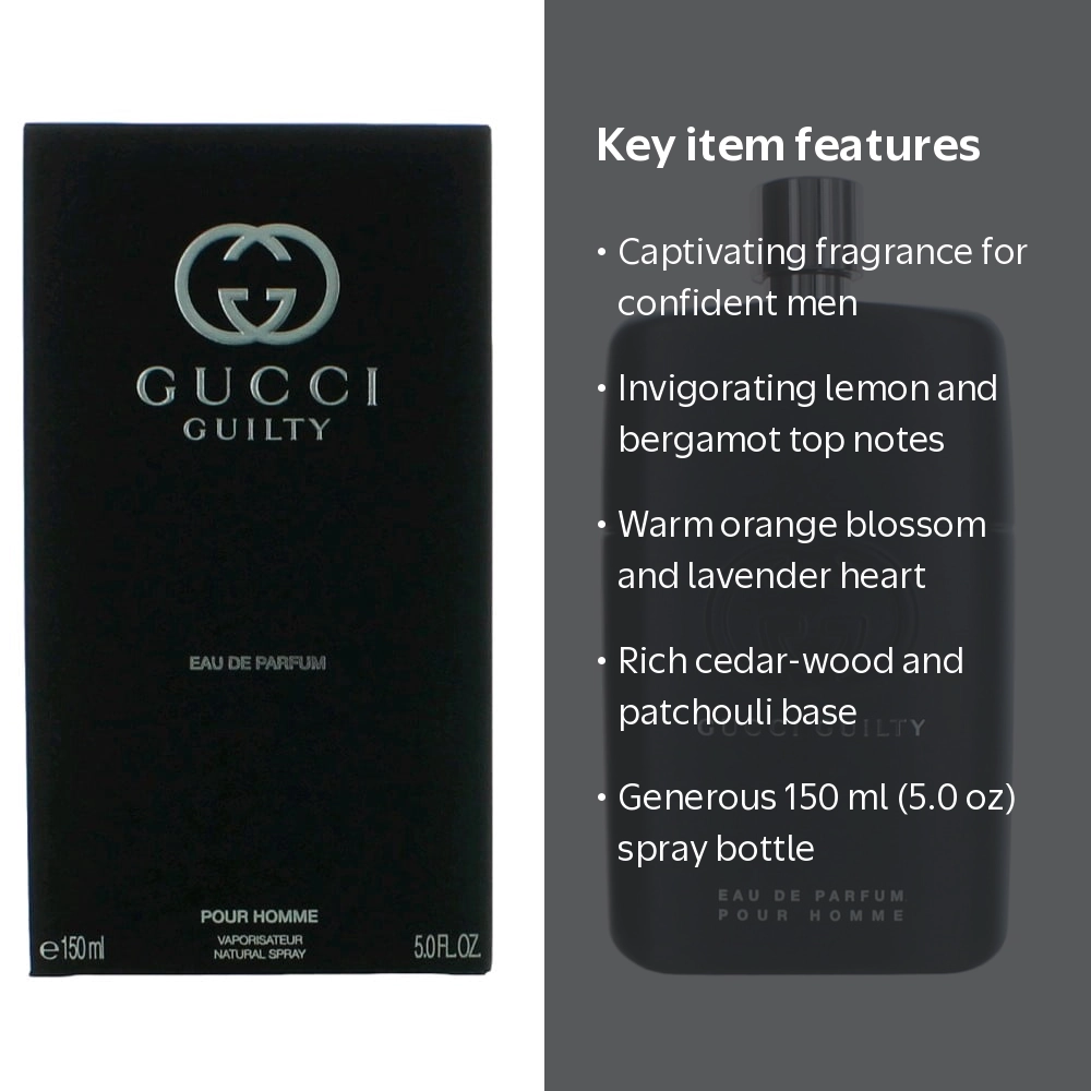 Gucci Guilty Pour Homme Eau De Parfum 150 ml 5.0 oz, Men's
