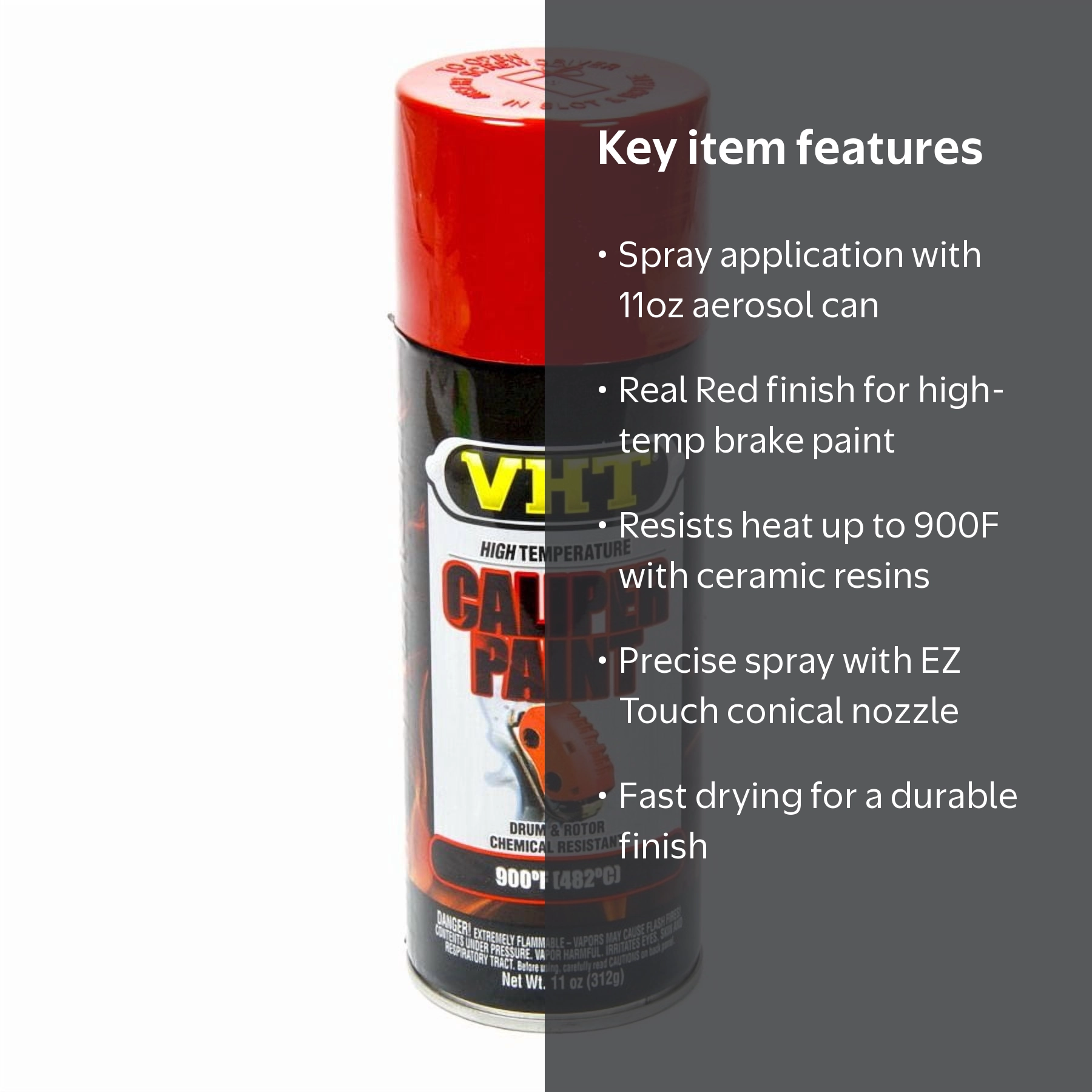 Dupli Color, High Temperature Caliper Paint, Real Red, 11 oz