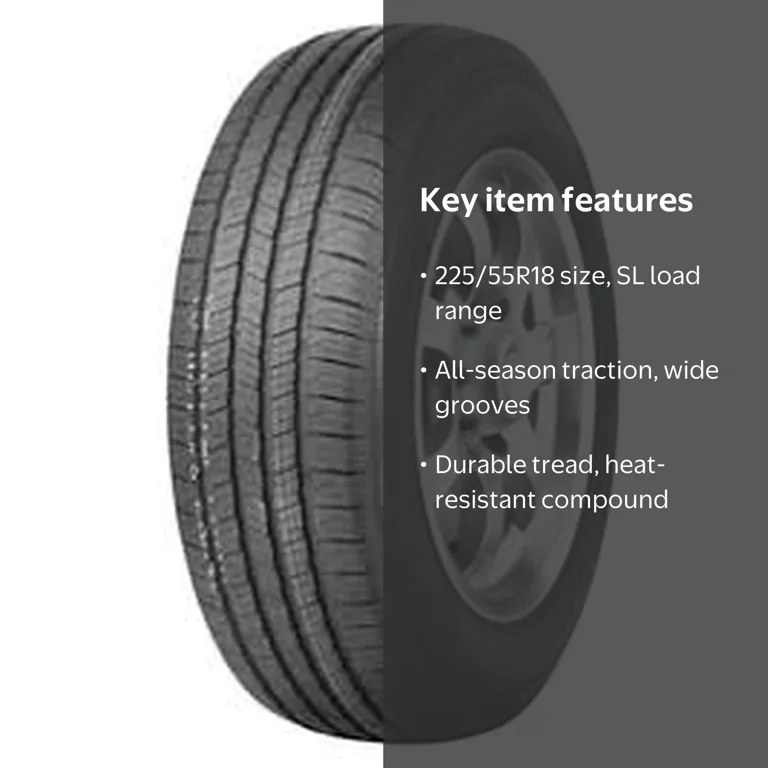 Evoluxx, Passenger Tire, All-Season, 225/55R18 98H - Walmart.com