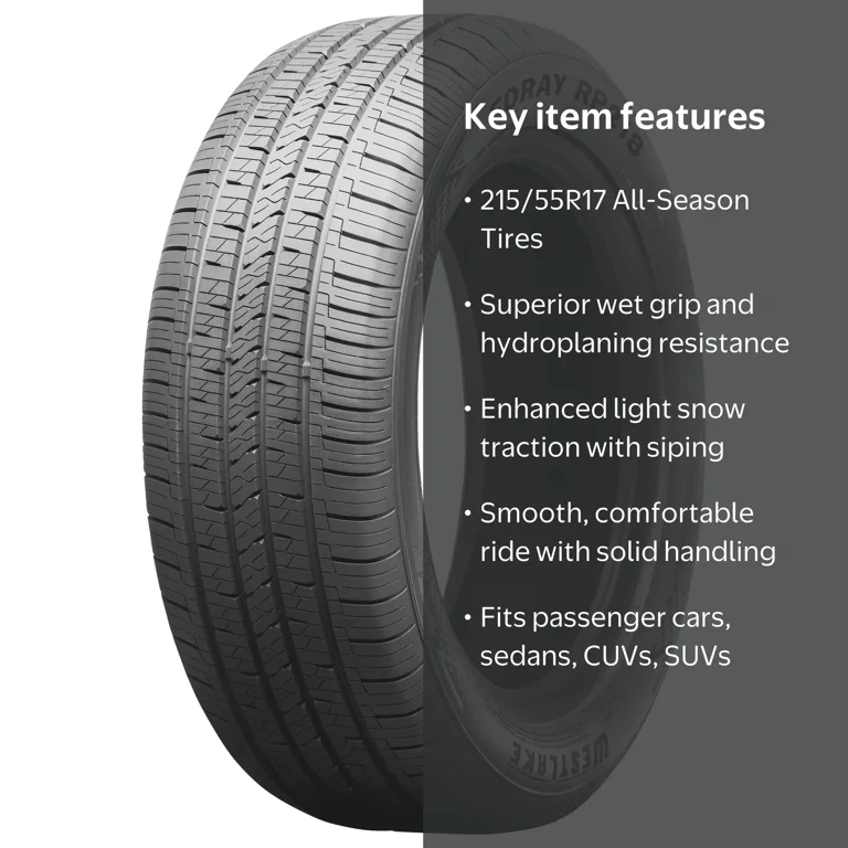 Westlake, Passenger Tire, All-Season, 215/55R17, 94V - Walmart.com