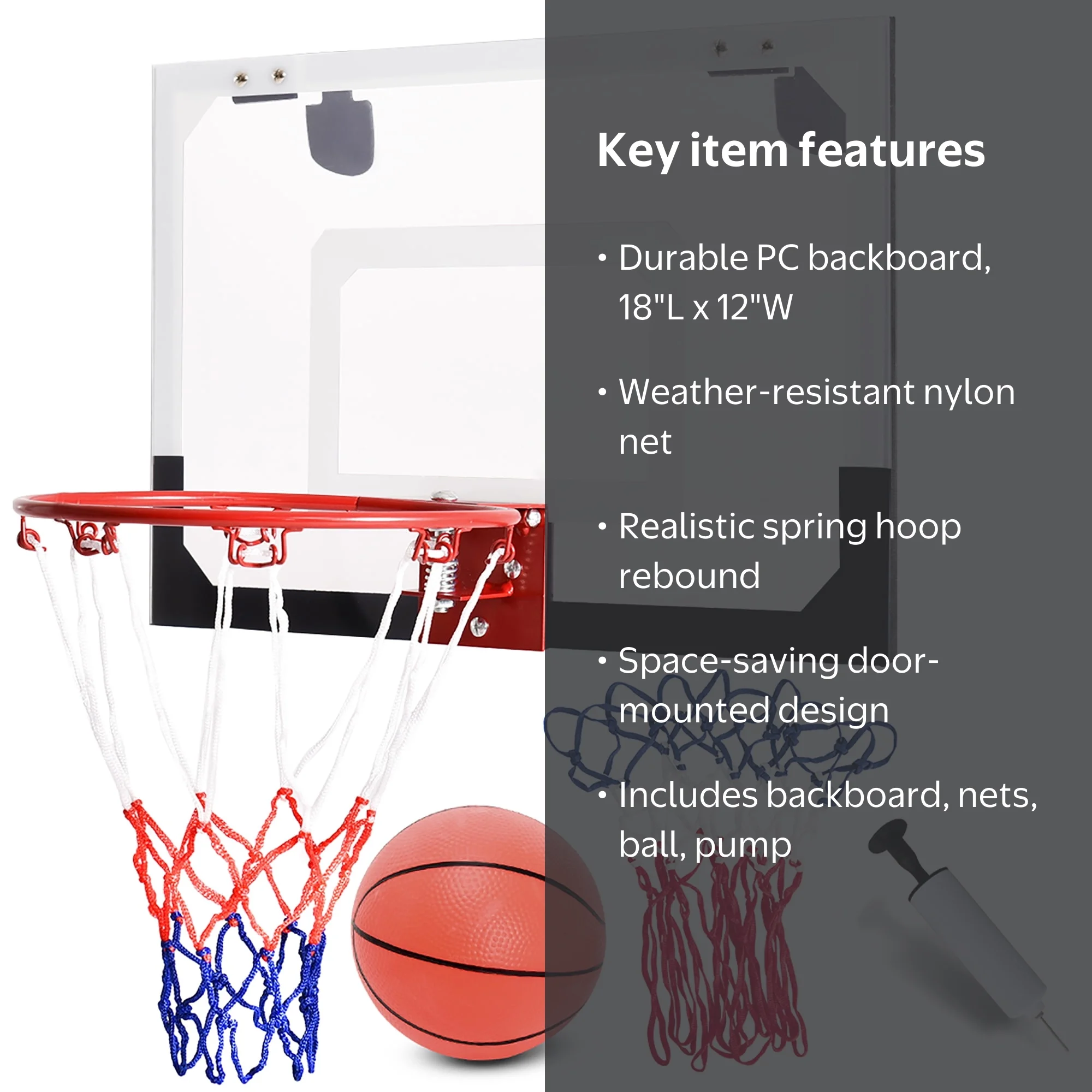Mini Panier De Basketball Outtybrave – Planche Et Ballon, Pour Bureau, Chambre Ou Jardin