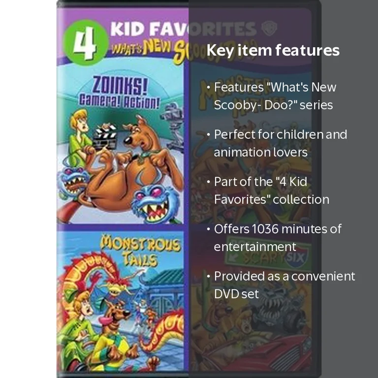 Warner, 4 Kid Favorites: What's New Scooby-Doo?, DVD Set - Walmart.com