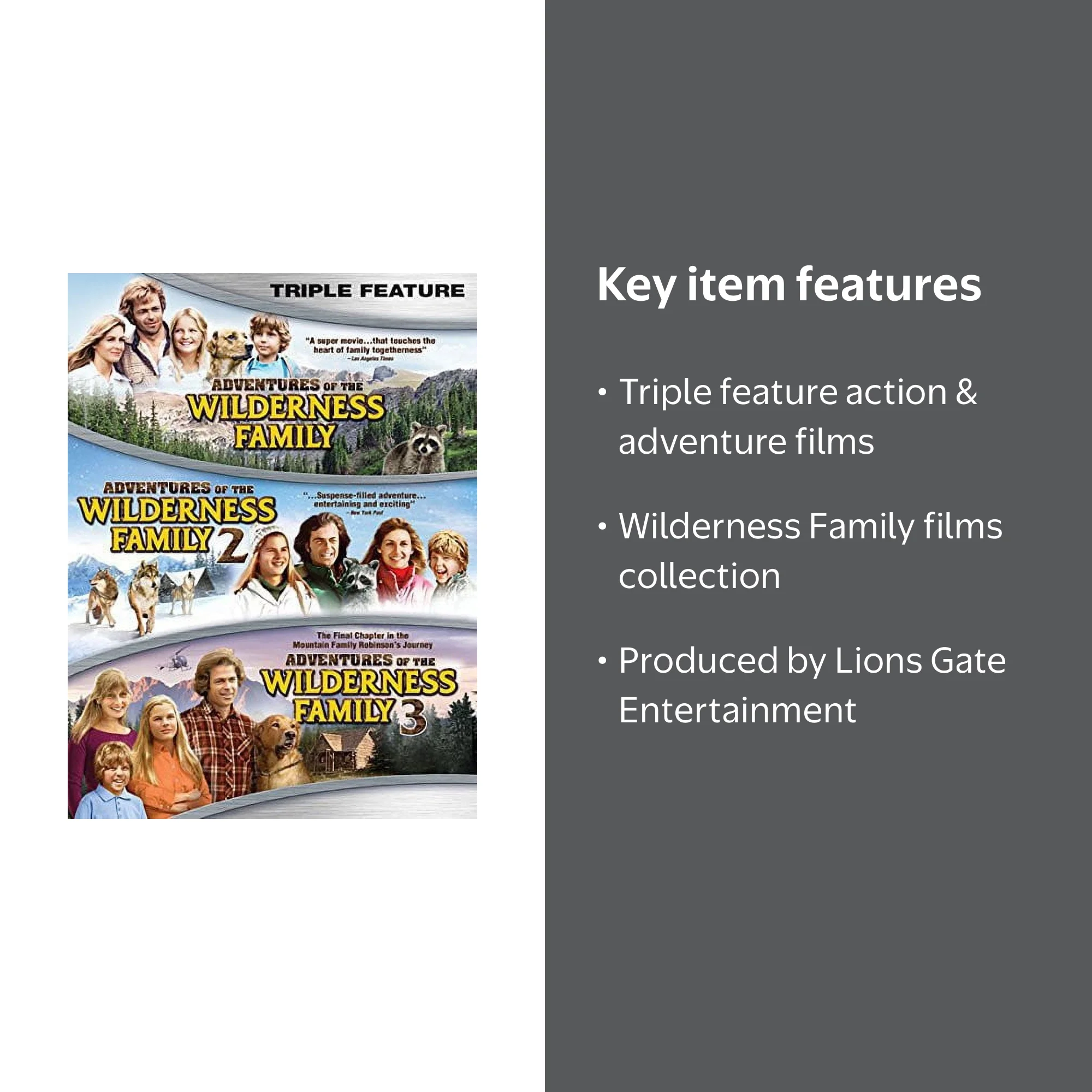 The Adventures of the Wilderness Family Triple Feature - Walmart.com