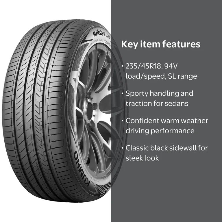 Kumho Majesty 9 Solus TA91 UHP 235/45R18 94V Passenger Tire