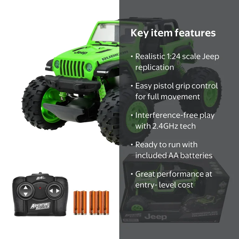Adventure Force 1:24 Jeep Wrangler Rubicon Radio Controlled