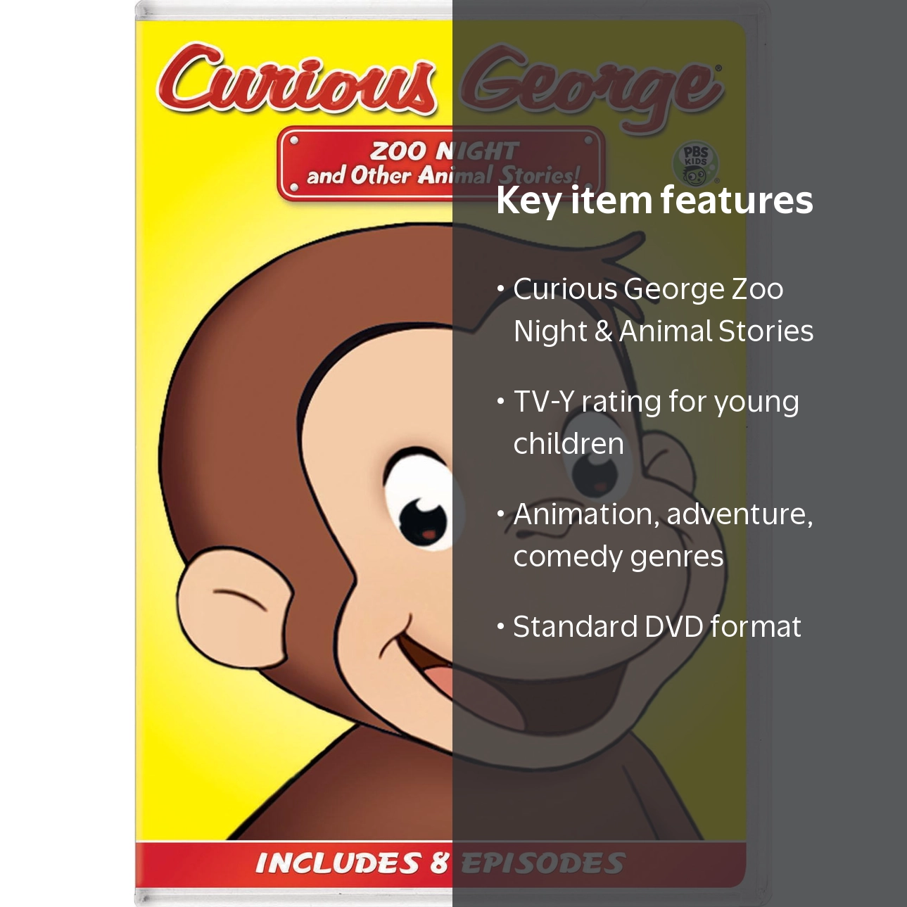 Curious George: Zoo Night and Other Animal Stories 2007 DVD