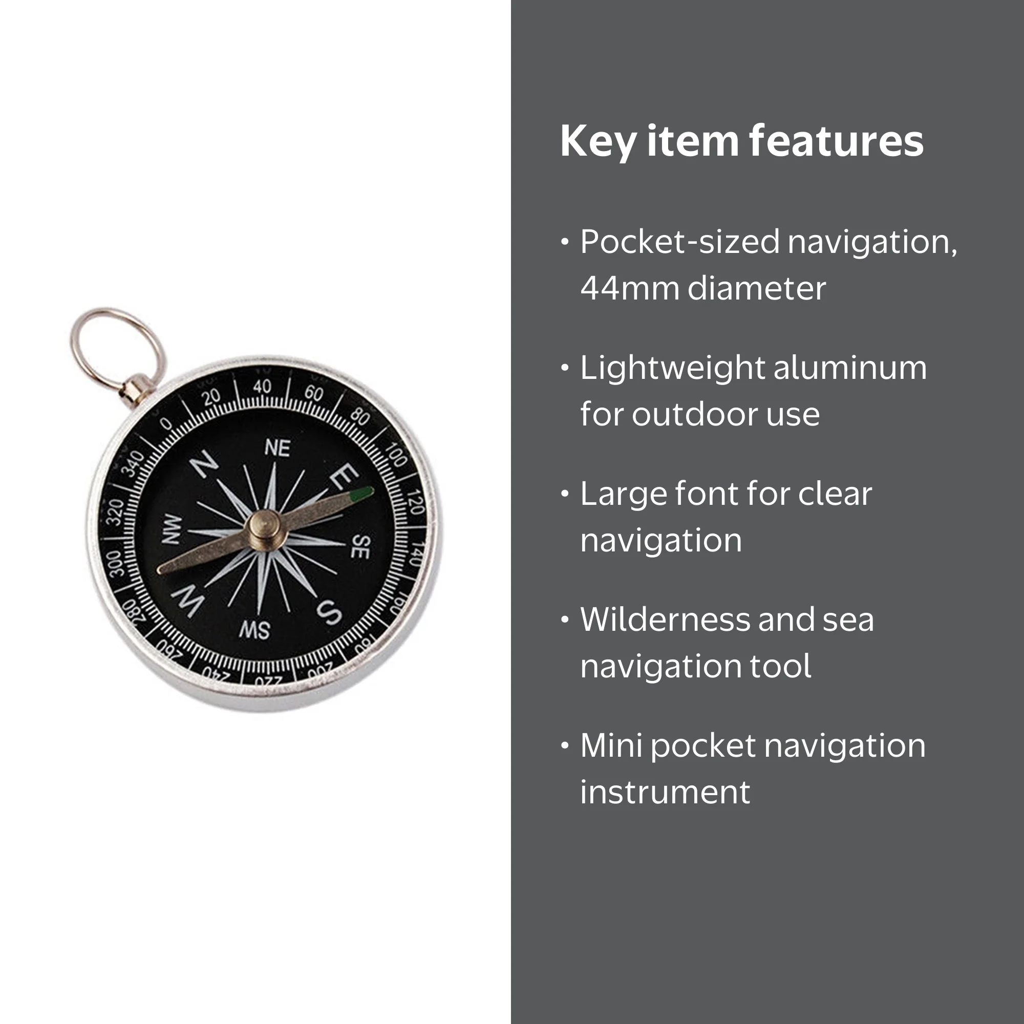 Ausyst Sports & Outdoors Hiking Lightweight Aluminum Wild Survival