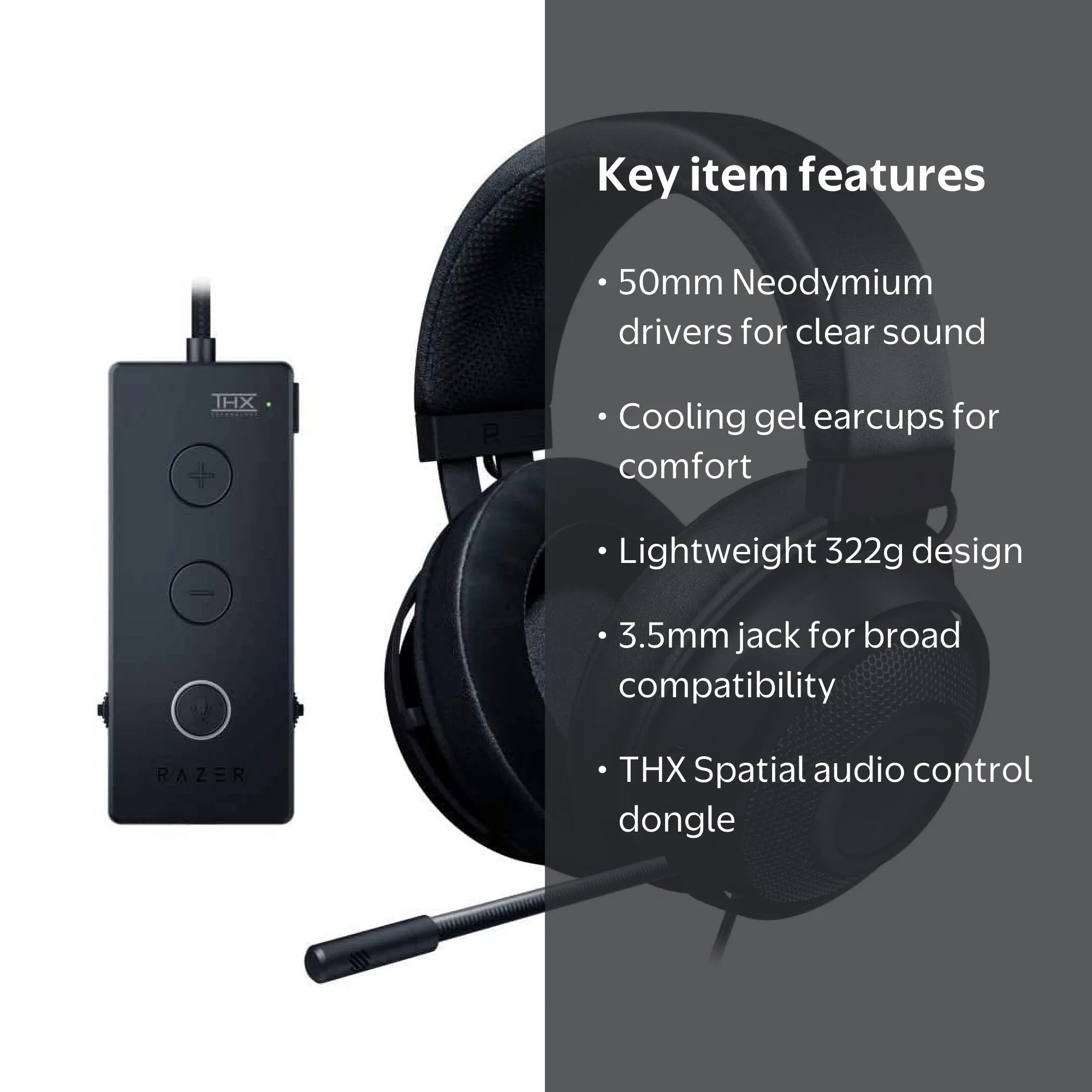 Razer Kraken Tournament Edition Wired PC Gaming Headset - THX
