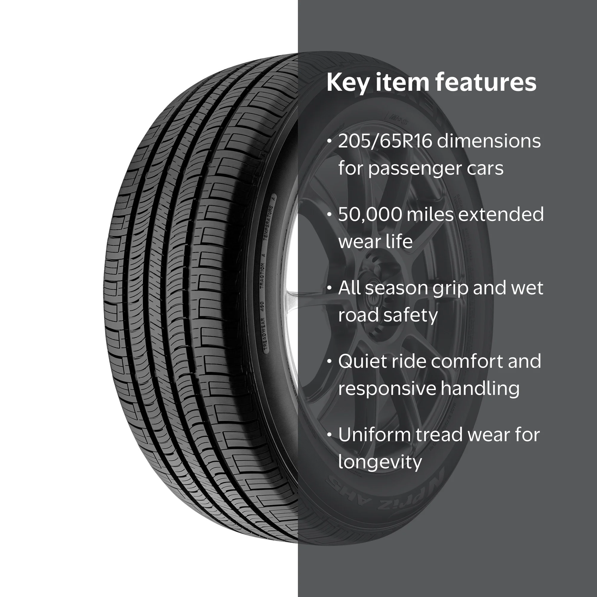 Nexen N'Priz AH5 Standard Touring All-Season Tire - 205/65R16 95T