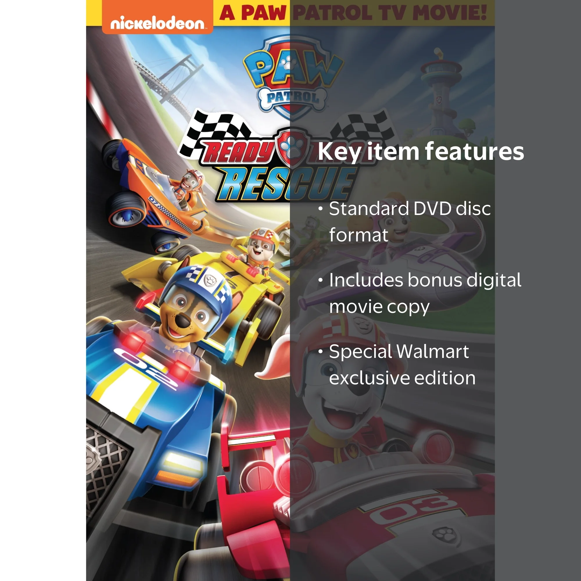 Paw Patrol: Ready Race Rescue (Walmart Exclusive) (DVD + Digital