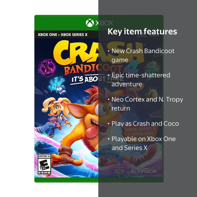 【中古】 Crash Bandicoot? 4: It’s About Time Xbox One incl. Xbox Series X|S Digital Upgrade Crash Bandicoot 4: It's About Time - Xbox One, Xbox Series X