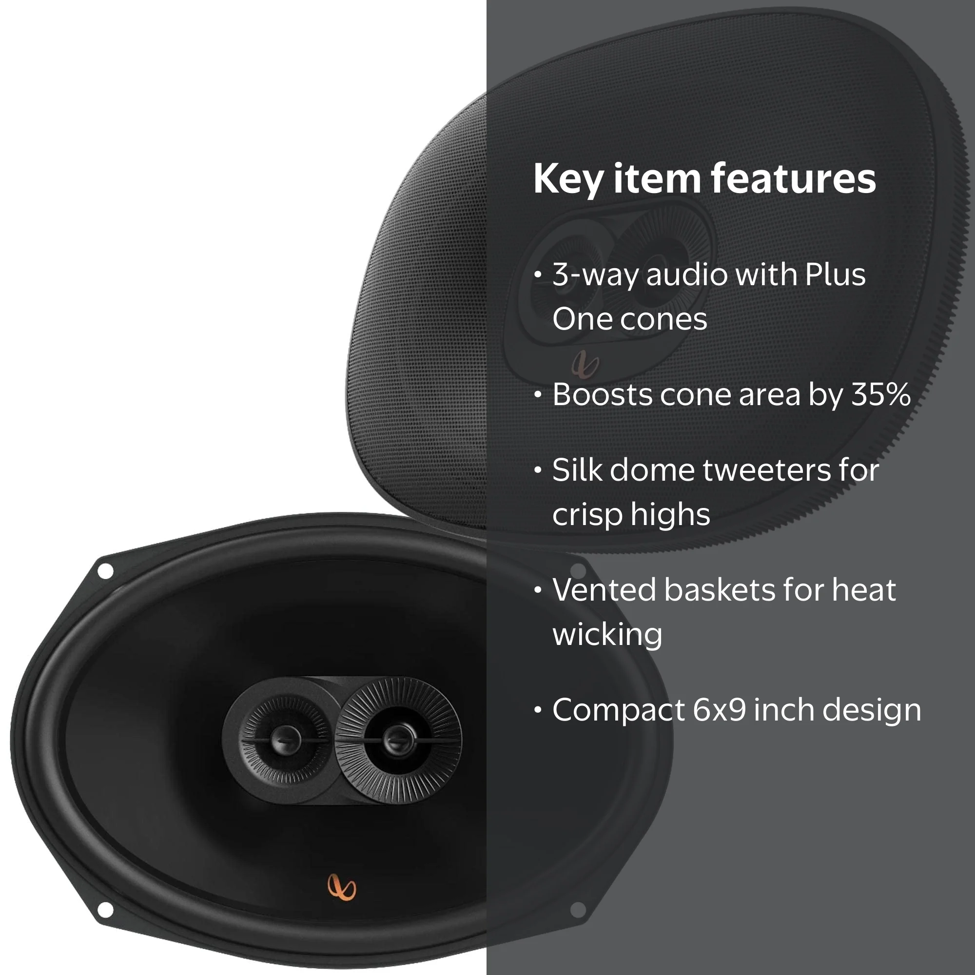 Infinity Primus 693M 6 x 9 Inch 3 Way Speakers - Pair - Walmart.com