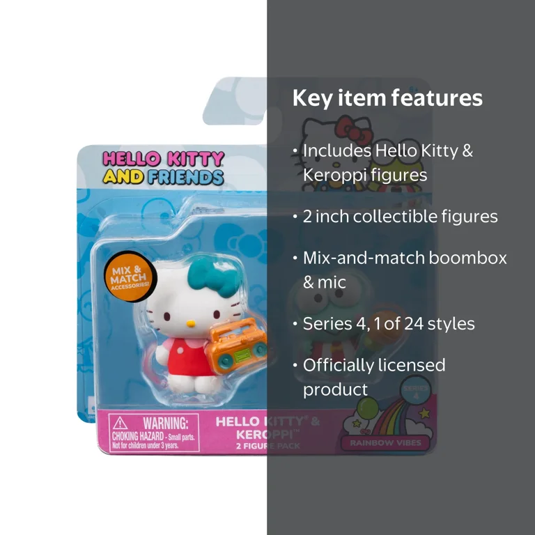 Hello Kitty and Friends - 2 inch 2 Figure Pack - Rainbow Vibes