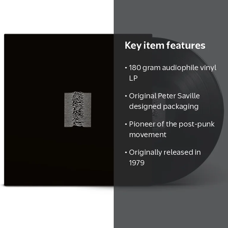 Joy Division - Limited Edition Unknown Pleasures LP Vinyl - Music