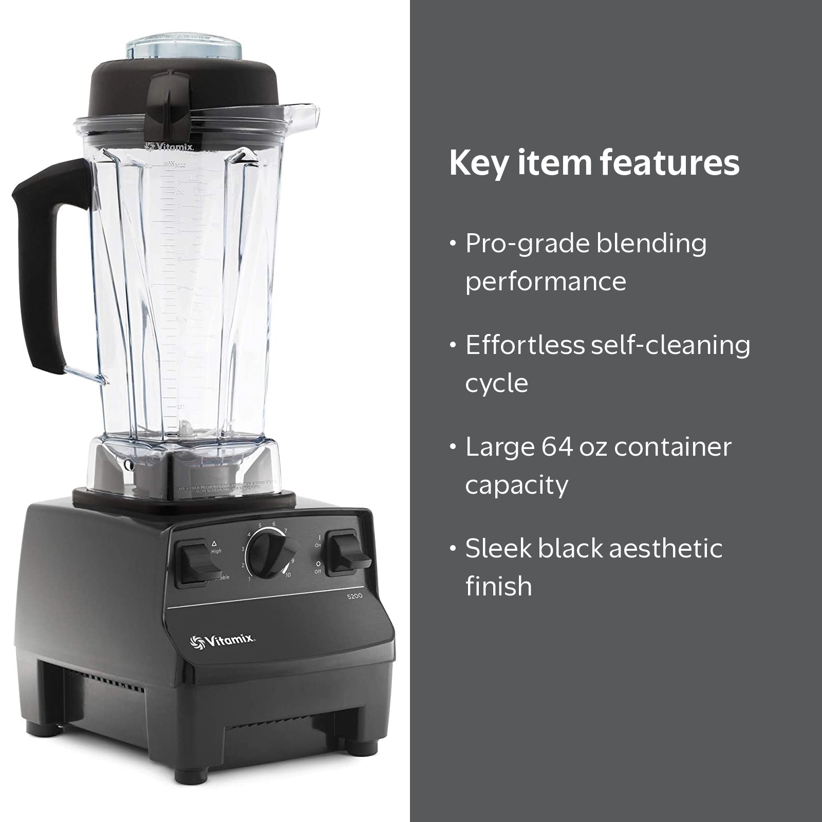 Vitamix 5200 Professional-Grade Blender with Self-Cleaning 64 oz