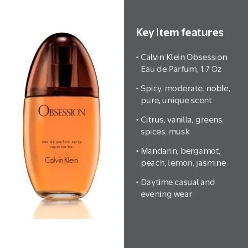 Calvin Klein, Eau de Parfum for Women, 1.7 Oz, Citrus Vanilla