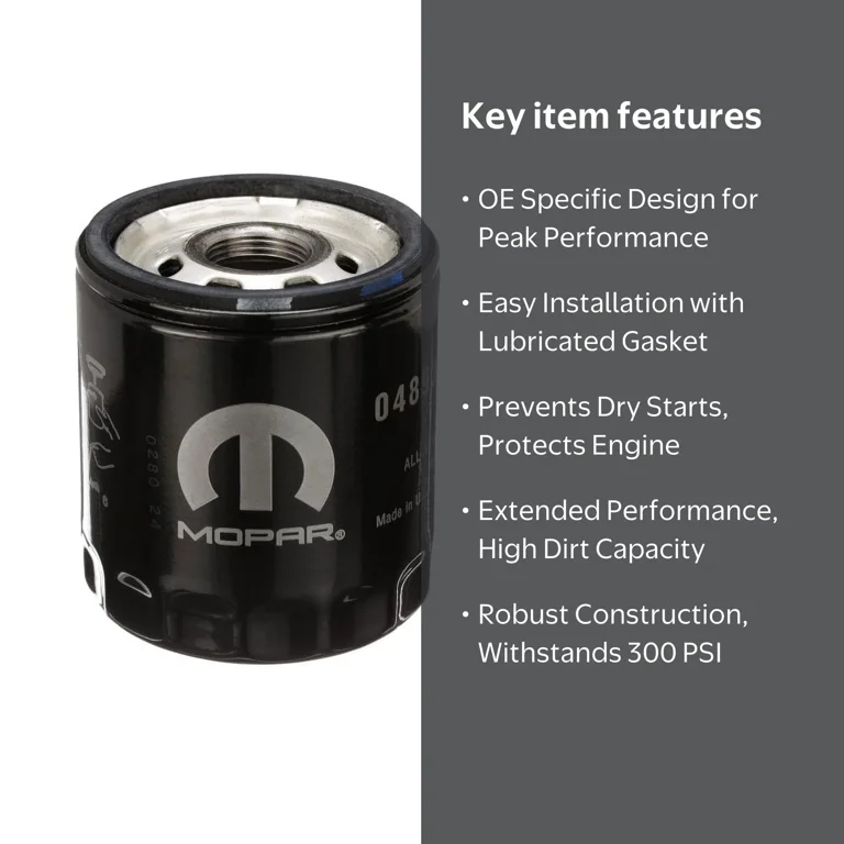 Mopar, Oil Filter, MO-339 for 2019 RAM 1500 CLASSIC TRADESMAN 5.7L