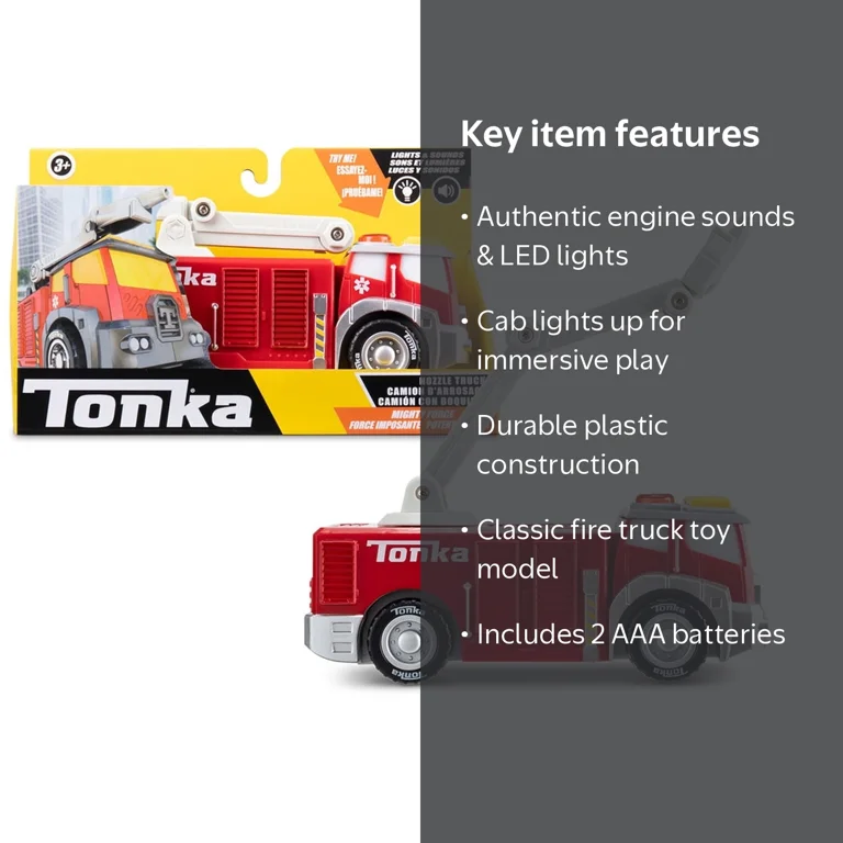 Tonka Mighty Force Lights & Sounds - Fire Truck - Walmart.com