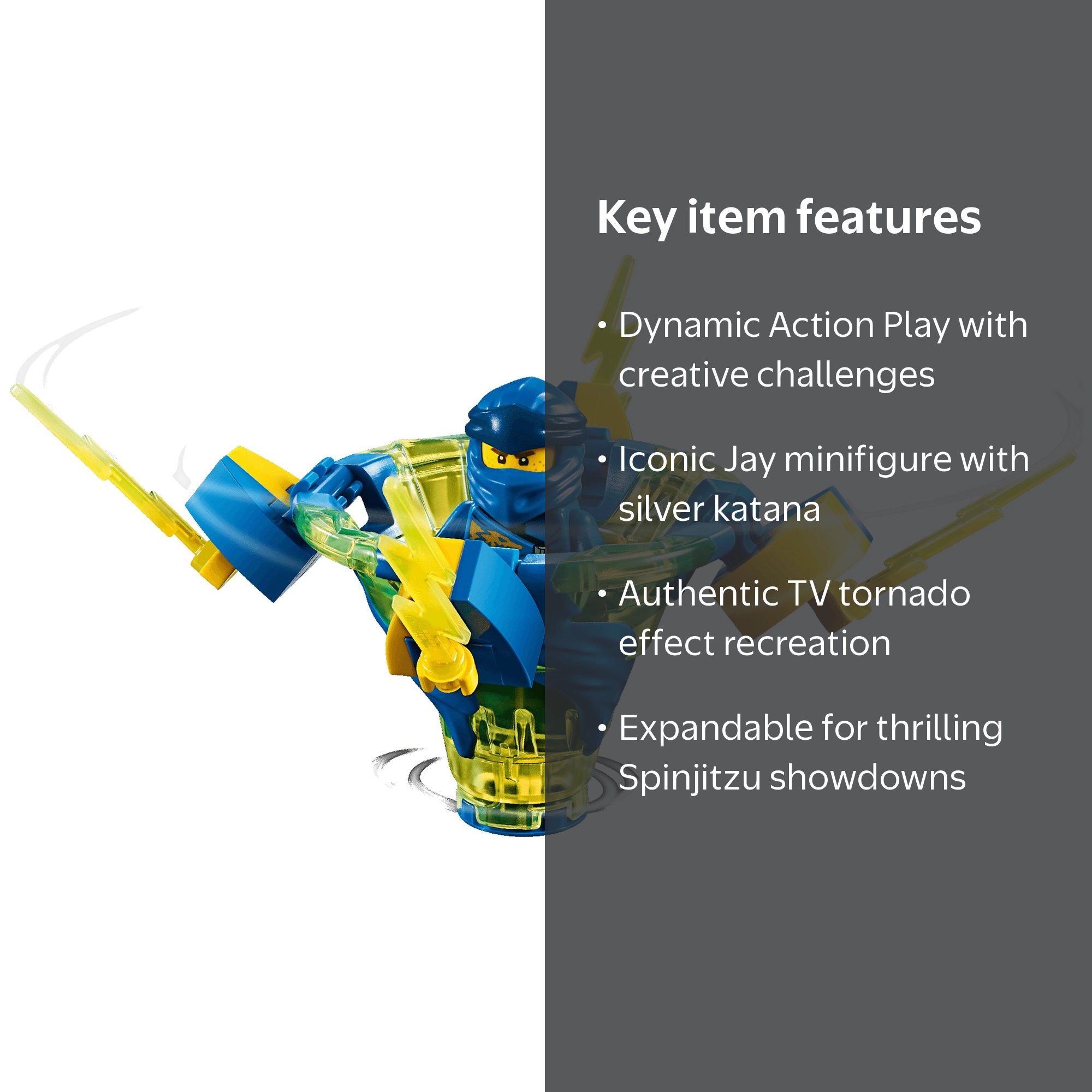 LEGO Ninjago Spinjitzu Jay 70660 Thunder Combo Set - Walmart.com