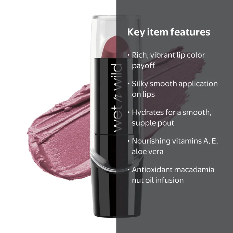 wet n wild Silk Finish Lipstick Secret Muse Hydrating Lipstick